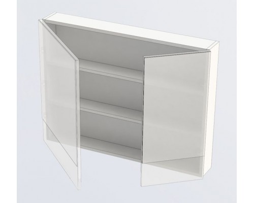 Зеркало-шкаф Aquanet Нота 90 (камерино) 00165371, цвет белый