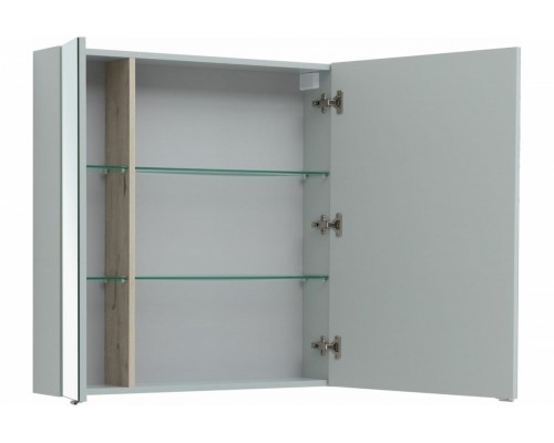 Зеркальный шкаф Aquanet Алвита 80, цвет серый, 00277536