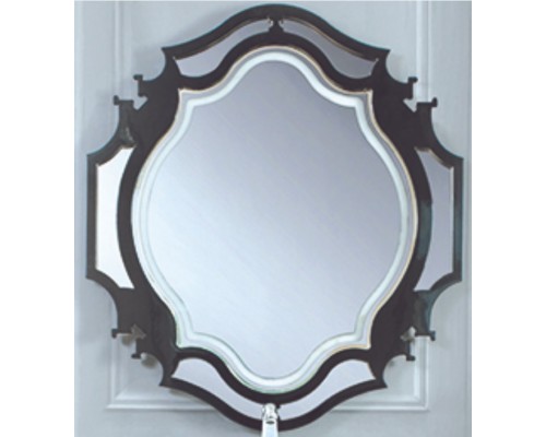 Зеркало Belux Кастилия В 90 с LED подсветкой, черный глянцевый