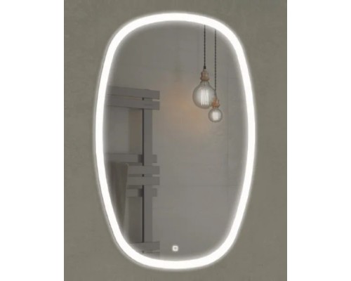 Зеркало Comfortу Космея-50, LED подсветка, сенсорный выключатель, белый, 00-00005260