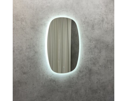 Зеркало Comfortу Космея-50, LED подсветка, сенсорный выключатель, белый, 00-00005260