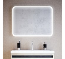 Зеркало Corozo Альбано, 90 х 70 см, LED-подсветка, сенсор, подвесное, цвет белый, SD-00000918
