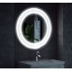 Зеркало Corozo Парма-круг, 75 х 75 см, LED-подсветка, сенсор, подвесное, цвет белый, SD-00001013