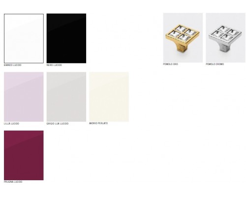 Комплект мебели Eurodesign Luxury Композиция № 9, Bianco Lucido/Белый глянцевый
