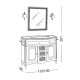 Комплект мебели Eurodesign Luigi XVI Композиция № 3, Bianco Satinato/белый матовый