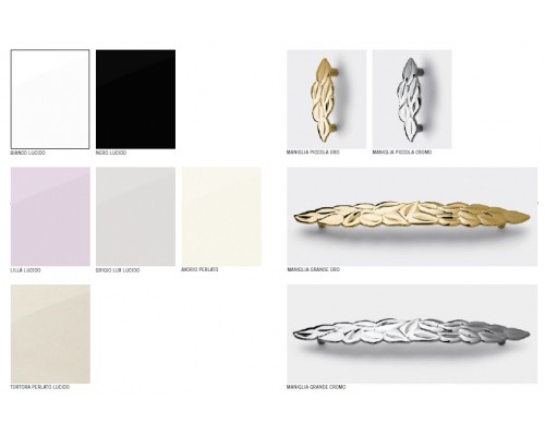 Комплект мебели Eurodesign Fashion Композиция № 3, Bianco Lucido/Белый глянцевый