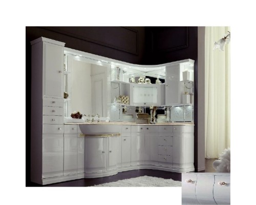 Комплект мебели Eurodesign Luxury Композиция № 5, Grigio Lux Lucido/Серый глянцевый