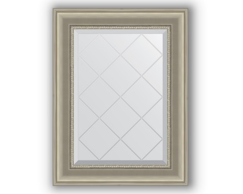 Зеркало с гравировкой в багетной раме Evoform Exclusive-G BY 4020, 56 x 74 см, хамелеон