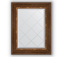Зеркало с гравировкой в багетной раме Evoform Exclusive-G BY 4019, 56 x 74 см, римская бронза
