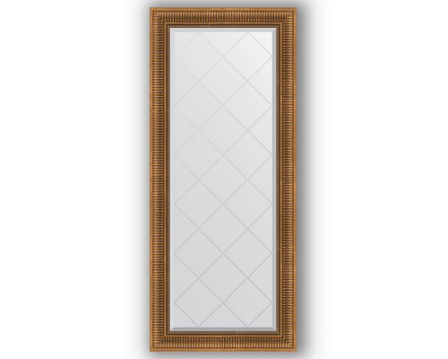 Зеркало с гравировкой в багетной раме Evoform Exclusive-G BY 4154, 67 x 157 см, бронзовый акведук