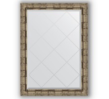 Зеркало с гравировкой в багетной раме Evoform Exclusive-G BY 4179 73 x 101 см, серебряный бамбук