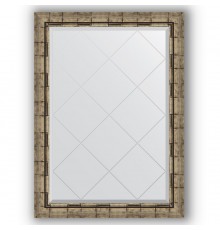 Зеркало с гравировкой в багетной раме Evoform Exclusive-G BY 4179 73 x 101 см, серебряный бамбук