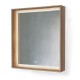 Зеркало Raval Frame Fra.02.75/DT, 75 см, с подсветкой, дуб трюфель