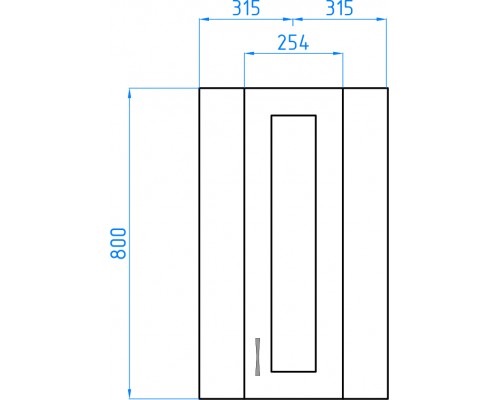 Шкаф Style Line Эко Стандарт 30 ЛС-00000134, 30 см, подвесной, угловой, белый