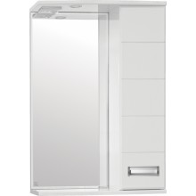 Зеркало-шкаф Style Line Ирис 55/С ЛС-00000018, 55 см, правое, подвесное, белое