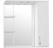 Зеркало-шкаф Style Line Эко Фьюжн Панда 80/С ЛС-00000080, 80 см, правое, подвесное, белое