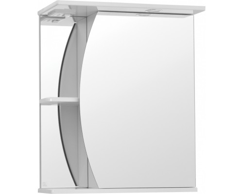 Зеркальный шкаф Style Line Эко Волна Камелия 60/С ЛС-00000122, 60 см, белый