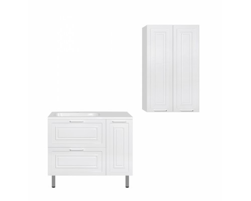 Шкаф Style Line Альба 60 см, ЛС-000010051, подвесной, 2 полки, белый