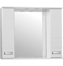 Зеркало-шкаф Style Line Ирис 100/С ЛС-00000175, 100 см, подвесное, белый