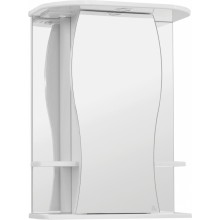 Зеркало-шкаф Style Line Эко Волна Лорена 55/С ЛС-00000120, 55 см, подвесное, белое