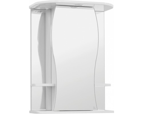 Зеркало-шкаф Style Line Эко Волна Лорена 55/С ЛС-00000120, 55 см, подвесное, белое