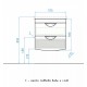 Тумба под раковину Style Line Жасмин-2 60 ЛС-00000728 Люкс Plus, 60 см, подвесная, белая