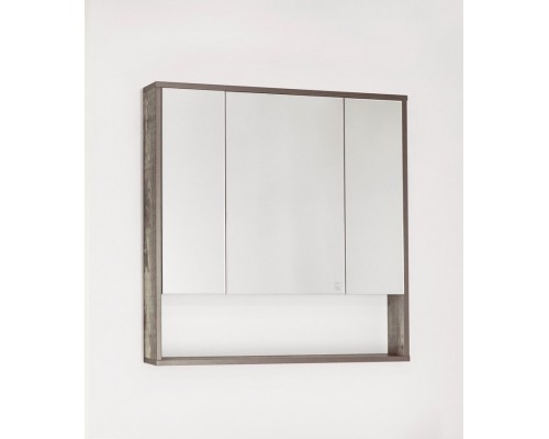Зеркало-шкаф Style Line Экзотик 80 ЛС-00000399, 80 см, подвесное, древесина/белое
