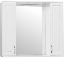 Зеркало-шкаф Style Line Олеандр-2, 90 см, подвесное, белое, ЛС-00000242