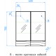 Зеркало-шкаф Style Line Вероника 60 ЛС-00000055 Люкс, 60 см, подвесное, белое