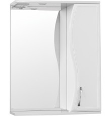 Зеркало-шкаф Style Line Эко Волна Панда Волна 60/С ЛС-00000131, 60 см, подвесное, правое, белое