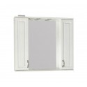 Зеркало-шкаф Style Line Олеандр-2 90/С ЛС-00000484, 90 см, подвесное, рельеф пастель