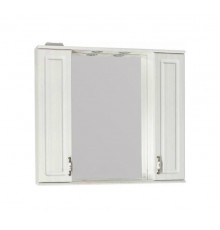 Зеркало-шкаф Style Line Олеандр-2 90/С ЛС-00000484, 90 см, подвесное, рельеф пастель