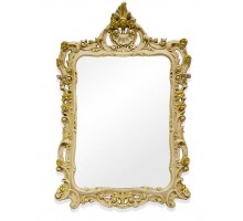 Зеркало Tiffany World TW02002avorio/oro в раме 71*107 см, слоновая кость/золото