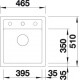 Мойка Blanco Dalago 45 517156, антрацит, с клапаном-автоматом, 46,5 x 51 см