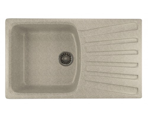 Кухонная мойка Mixline ML-GM20 (310), врезная сверху, цвет - серый, 85 х 49.5 х 19 см