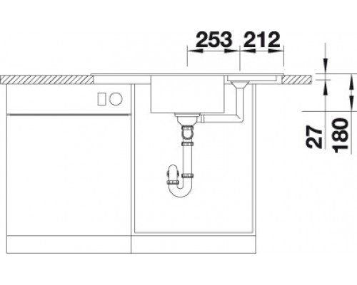 Мойка Blanco Zia 9E 514757 алюметаллик, 93 x 51 см