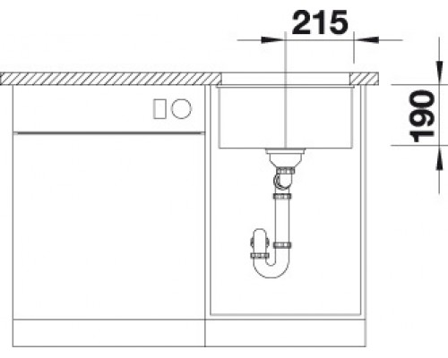 Кухонная мойка Blanco Subline 400-U 523431, кофе