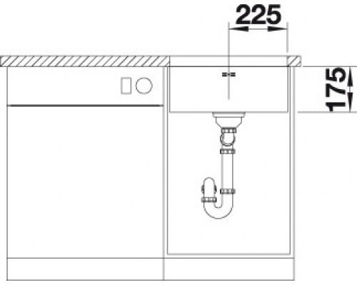 Мойка Blanco Supra 450-U 518203 с корзинчатым вентилем