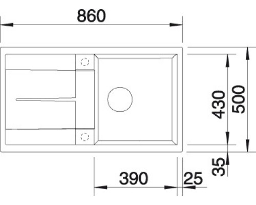 Мойка Blanco Metra 5 S 513036, алюметаллик