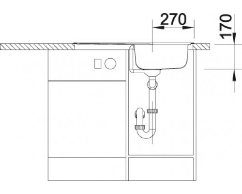 Мойка Blanco Tipo 45 S Compact 513441 сталь матовая