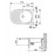 Мойка Franke RONDA ROG 611, 114.0157.900, гранит, установка сверху, цвет графит, 77*50 см