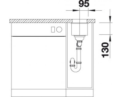 Мойка Blanco Subline 160-U 523400, белый