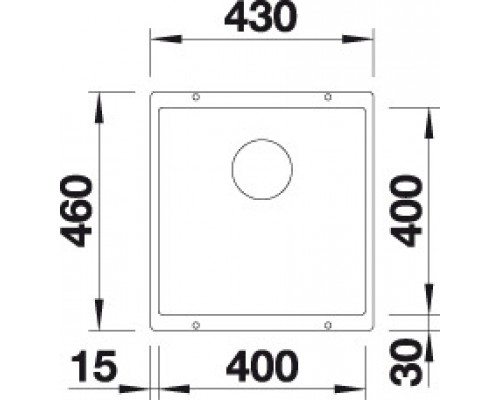 Кухонная мойка Blanco Subline 400-U 523428, шампань