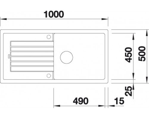 Мойка Blanco Zia XL 6S 517569, алюметаллик