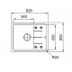 Мойка Franke BASIS BFG 611 C, 114.0280.833, гранит, установка сверху, оборачиваемая, цвет сахара, 62*50 см
