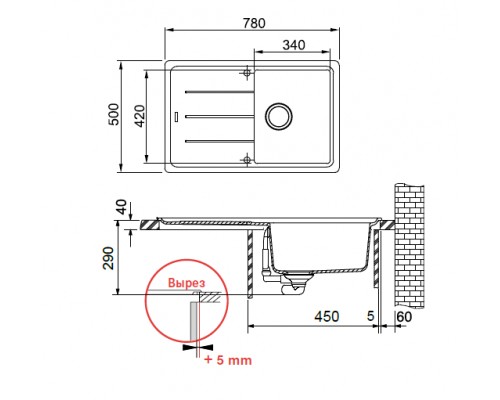 Мойка Franke BASIS BFG 611, 114.0259.923, гранит, установка сверху, оборачиваемая, цвет бежевый, 78*50 см