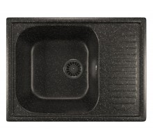 Кухонная мойка Mixline ML-GM18 (308), врезная сверху, цвет - черный, 64.5 х 49 х 19 см