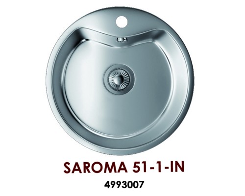 Мойка кухонная Omoikiri Saroma 51-1-IN нержавеющая сталь, 4993007