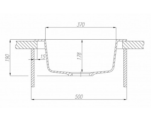 Кухонная мойка Акватон Иверия круглая, кофе, 1A711032IV280