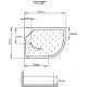 Поддон акриловый Grossman 120 x 80 см, асимметричный, левый/правый, PR-120L/PR-120R